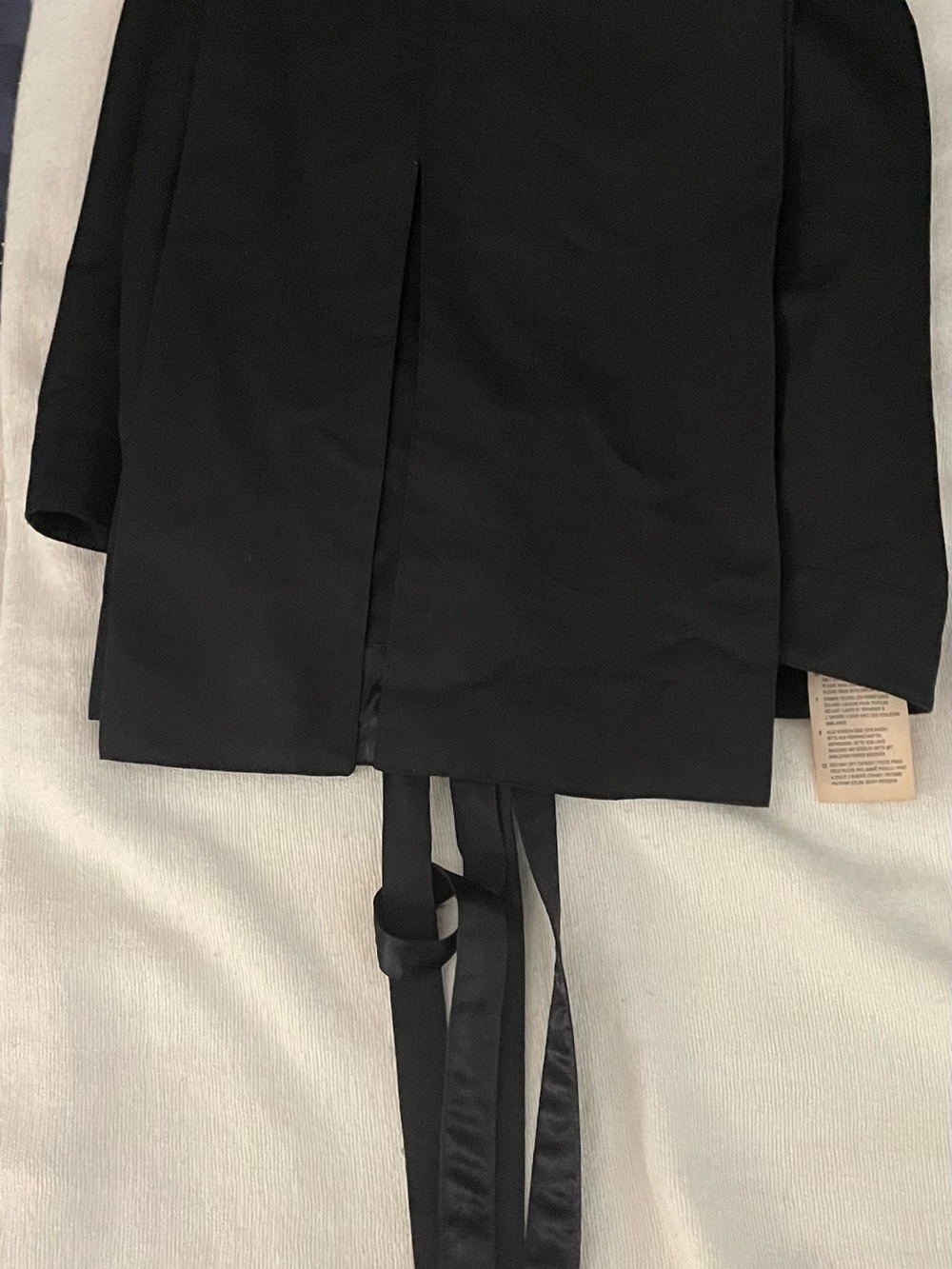 Black Women's Tie-Back Jacket
